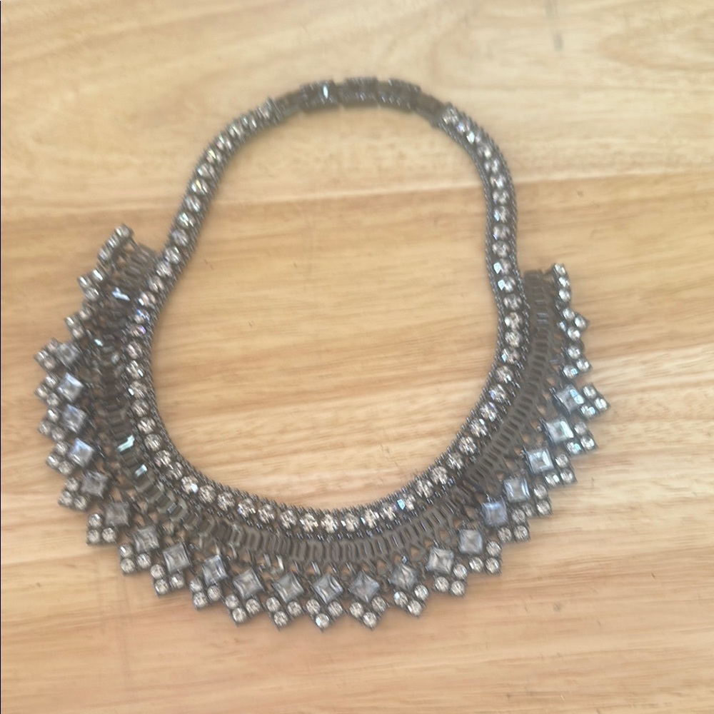 Elegant Silver Statement Necklace